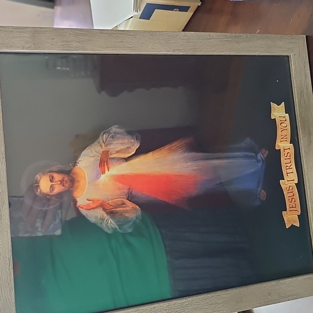 Jesus Divine Mercy Print. Ready To Hang. Perfect Condition